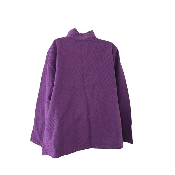 VTG Sea Breeze Of California Womens Purple Utility Jacket Button Up 100% Cotton - Picture 2 of 10